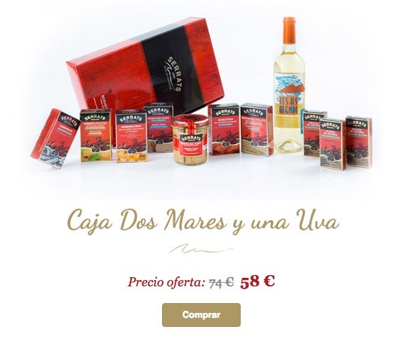 Caja Dos Mares y una Uva